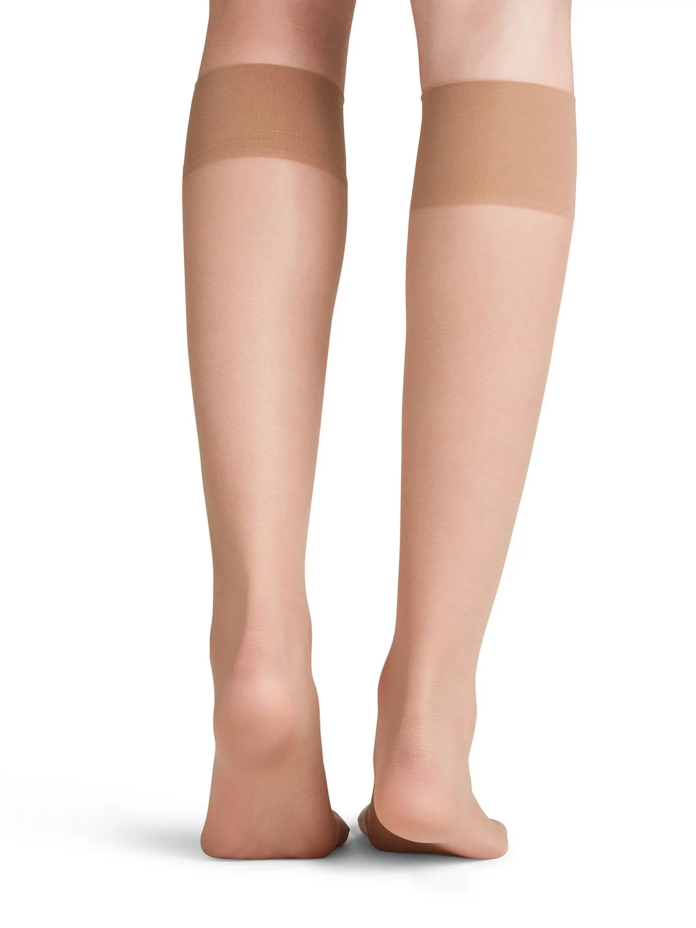 FALKE | Kniestrümpfe Seidenglatt 15 DEN Powder | beige